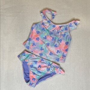 Disney Kids Bikini Set with Blue and Pink Pattern